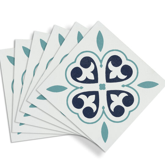 selbstklebende Bodenfliesen Oriental Flower (11er Set) image number null